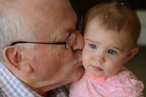 LOVED GRAND FATHER AND GRAND DAUGHTER